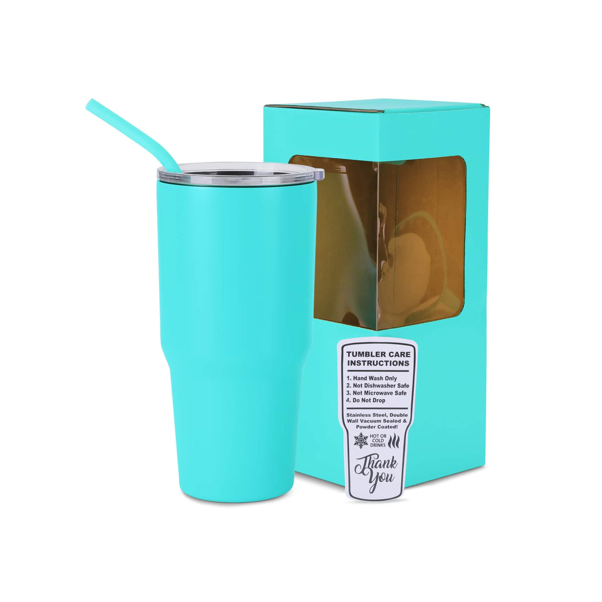 Teal 30 oz vacuum-insulated Classic Tumbler ready for personalization.