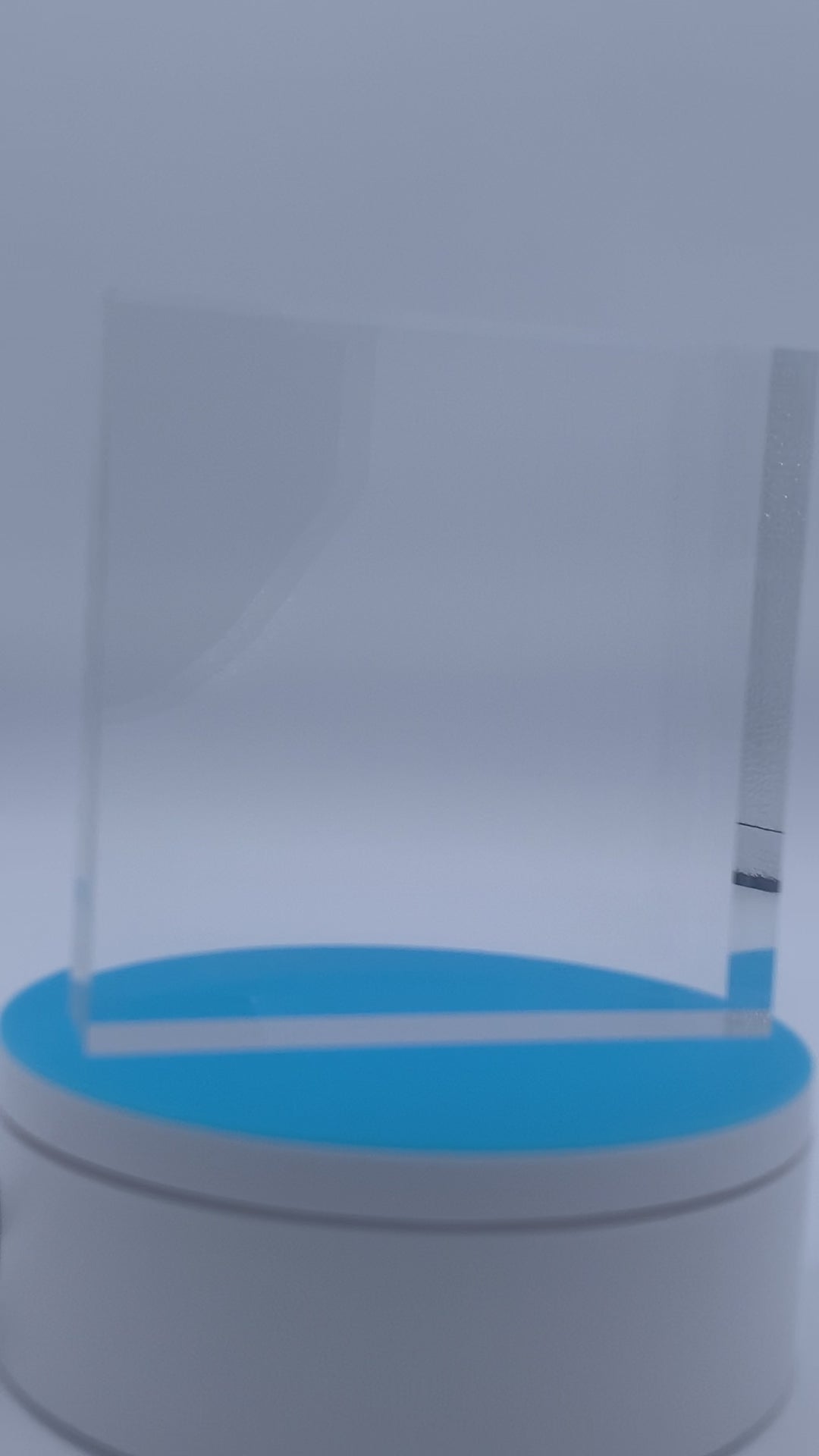 Personalized Acrylic Display Block – Product Video - Video showing personalized clear acrylic display block and dimensional printed design
